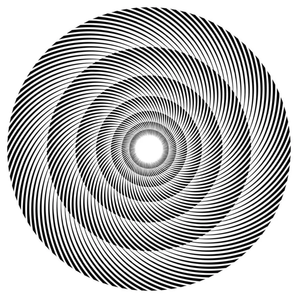 Volut Spiral Virvel Designelement Ikon Spiral Virvlande Virvlande Form Radiella — Stock vektor