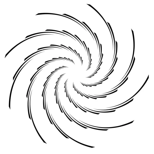 Volut Spiral Virvel Designelement Ikon Spiral Virvlande Virvlande Form Radiella — Stock vektor