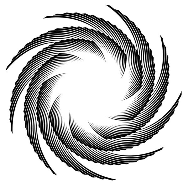 Volute Helix Vortex Design Element Icon Spiral Swirl Twirl Shape — Stock Vector