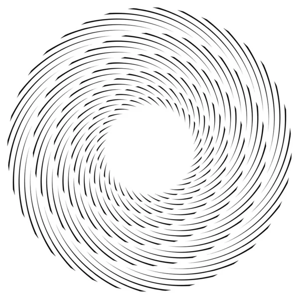 Voluut Helix Vortex Design Element Icoon Spiraalvormig Draaibaar Draaibaar Radiaal — Stockvector