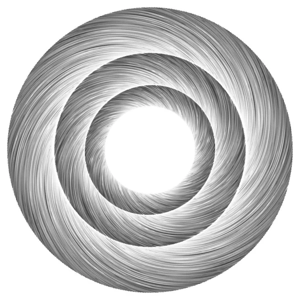 Volut Spiral Virvel Designelement Ikon Spiral Virvlande Virvlande Form Radiella — Stock vektor