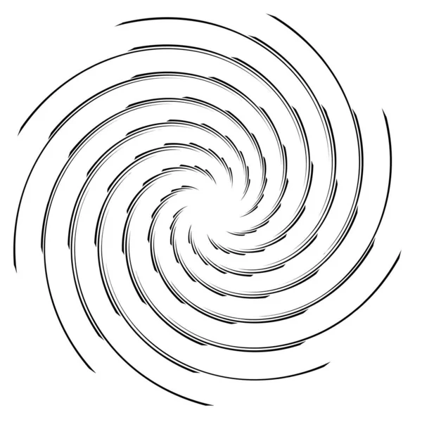 Voluut Helix Vortex Design Element Icoon Spiraalvormig Draaibaar Draaibaar Radiaal — Stockvector