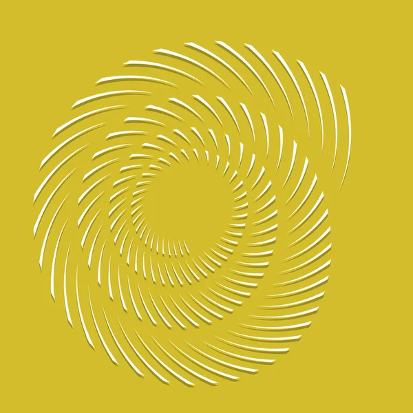 Volut Spiral Virvel Designelement Ikon Spiral Virvlande Virvlande Form Radiella — Stock vektor