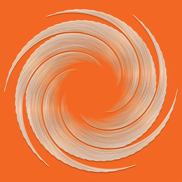 Voluta Hélice Elemento Diseño Vórtice Icono Espiral Remolino Forma Giro — Vector de stock