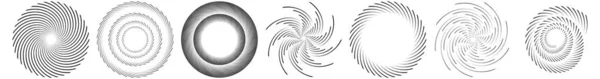 Volute Help Vortex Design Element Icon Спираль Завихрение Крутящаяся Форма — стоковый вектор