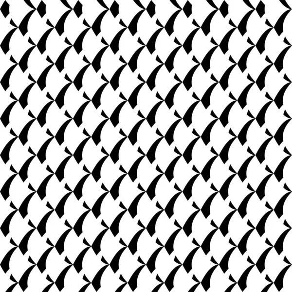 Czarno Biały Monochromatyczny Powtarzalny Geometryczny Wzór Faktura Tło Tło — Wektor stockowy