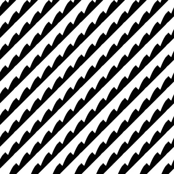 Black White Monochrome Seamlessly Repeatable Geometric Pattern Texture Background Backdrop — Stock Vector