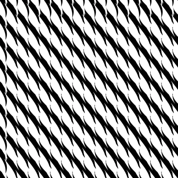 Czarno Biały Monochromatyczny Powtarzalny Geometryczny Wzór Faktura Tło Tło — Wektor stockowy