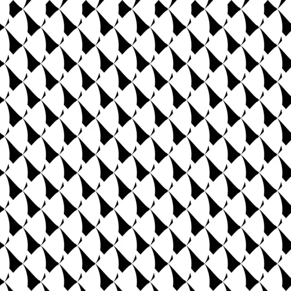 Schwarz Weiß Monochrom Nahtlos Wiederholbare Geometrische Muster Textur Hintergrund Hintergrund — Stockvektor