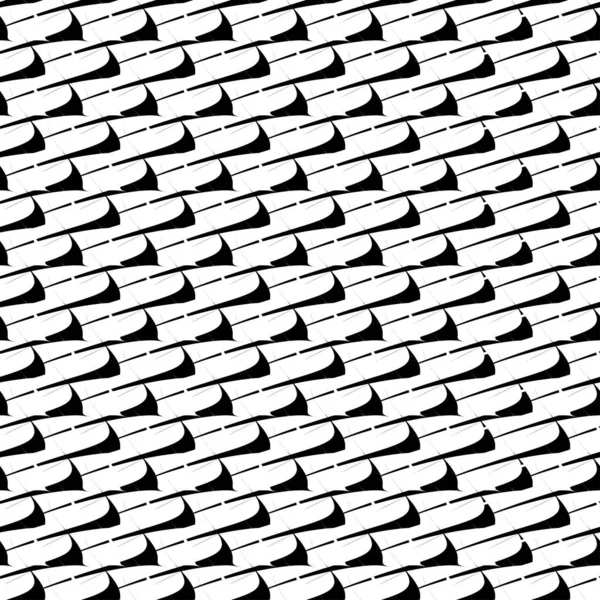 Schwarz Weiß Monochrom Nahtlos Wiederholbare Geometrische Muster Textur Hintergrund Hintergrund — Stockvektor