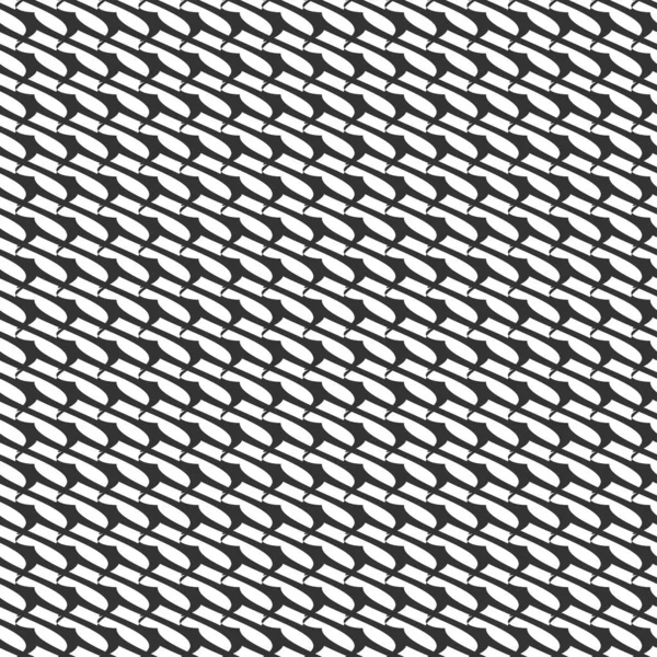 Schwarz Weiß Monochrom Nahtlos Wiederholbare Geometrische Muster Textur Hintergrund Hintergrund — Stockvektor