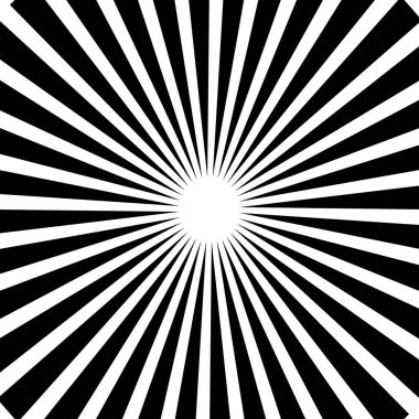Soyut patlama, flaş, işaret fişeği çizgileri. Radikal, yayılan çizgiler dairesel, eşmerkezli tasarım elemanı stok vektör illüstrasyonu, klip- art grafikleri.