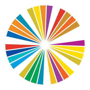 Soyut patlama, flaş, işaret fişeği çizgileri. Radikal, yayılan çizgiler dairesel, eşmerkezli tasarım elemanı stok vektör illüstrasyonu, klip- art grafikleri.