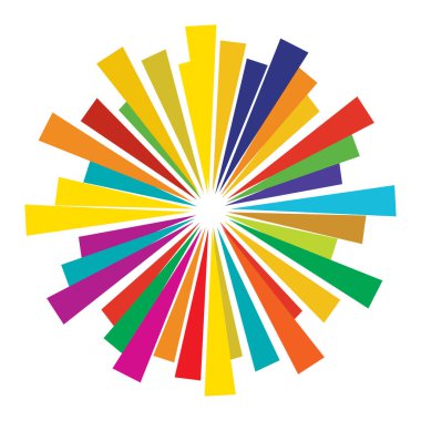 Soyut patlama, flaş, işaret fişeği çizgileri. Radikal, yayılan çizgiler dairesel, eşmerkezli tasarım elemanı stok vektör illüstrasyonu, klip- art grafikleri.