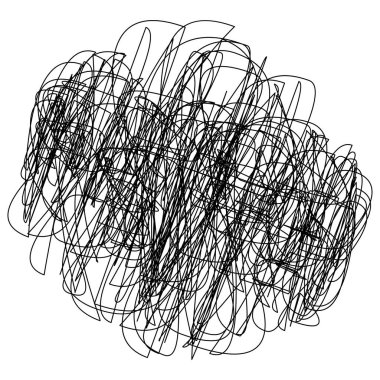 Elle çizilmiş karalama çemberleri, hisse senedi vektör çizimi, klip-sanat grafikleri.