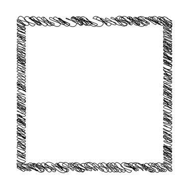 Kare, dikdörtgen karalama, yarım yamalak, karalama çizgileri elemanı. Rastgele dalgalı, dalgalı, dalgalı çizgiler hisse senedi vektör çizimleri, klip- sanat grafikleri.