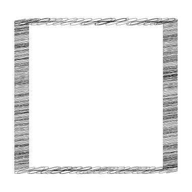 Kare, dikdörtgen karalama, yarım yamalak, karalama çizgileri elemanı. Rastgele dalgalı, dalgalı, dalgalı çizgiler hisse senedi vektör çizimleri, klip- sanat grafikleri.