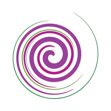 Leke, dairesel sarmal, girdap, döngü elementi. Jel, sıvı, sıvı ikon stok vektör illüstrasyonu, klip- sanat grafikleri.