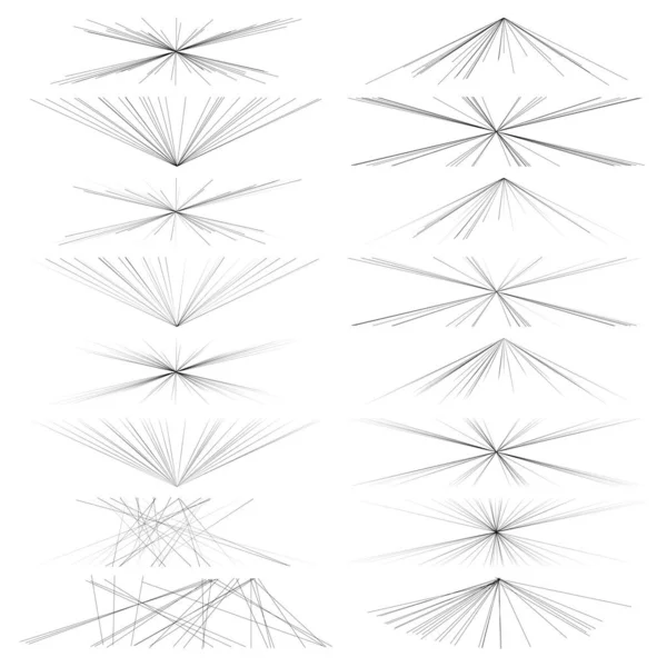 Élément Lignes Aléatoires Chaotiques Rayures Aléatoires — Image vectorielle