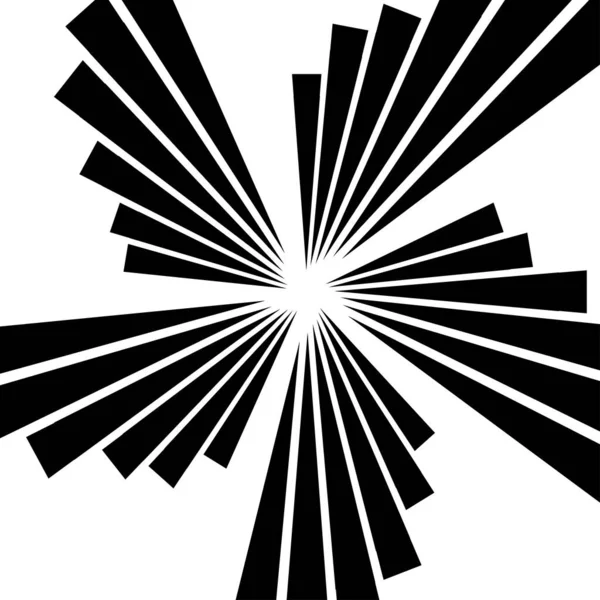 Абстрактні Спалахи Спалахи Спалахи Радіальні Випромінювальні Лінії Кругові Концентричні Елементи — стоковий вектор