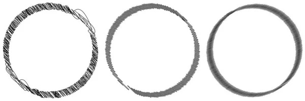 Scribble Skitchy Doodle Κύκλους Ζωγραφισμένα Στο Χέρι Σχέδιο Αποτέλεσμα Απόθεμα — Διανυσματικό Αρχείο
