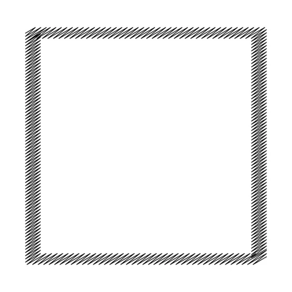 Quadratische Rechteckige Kritzeleien Skizzenhafte Skizzenhafte Doodle Linien Zufällig Gewellte Wogende — Stockvektor