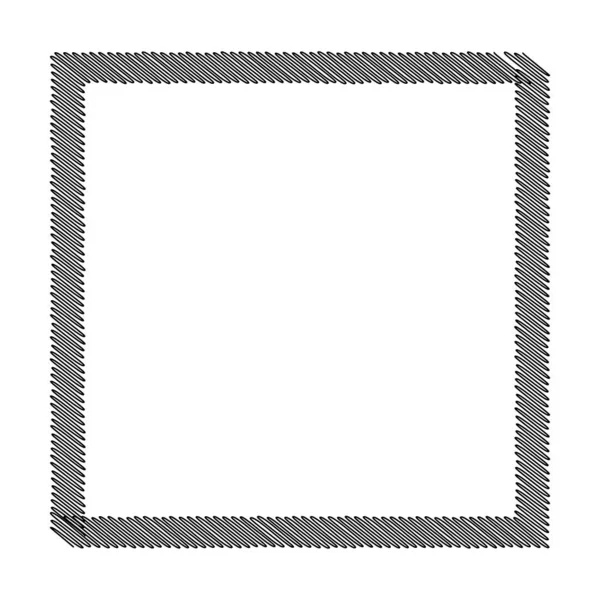 Square Rectangle Scribbling Sketchy Sketch Doodle Lines Element Random Wavy — Stock Vector