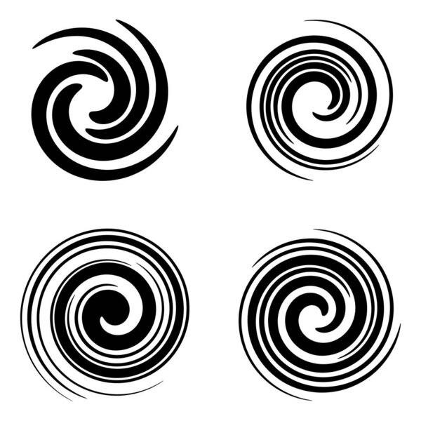 Smudge, smear circular spiral, swirl, twirl element. Gel, fluid, liquid icon  stock vector illustration, clip-art graphics.
