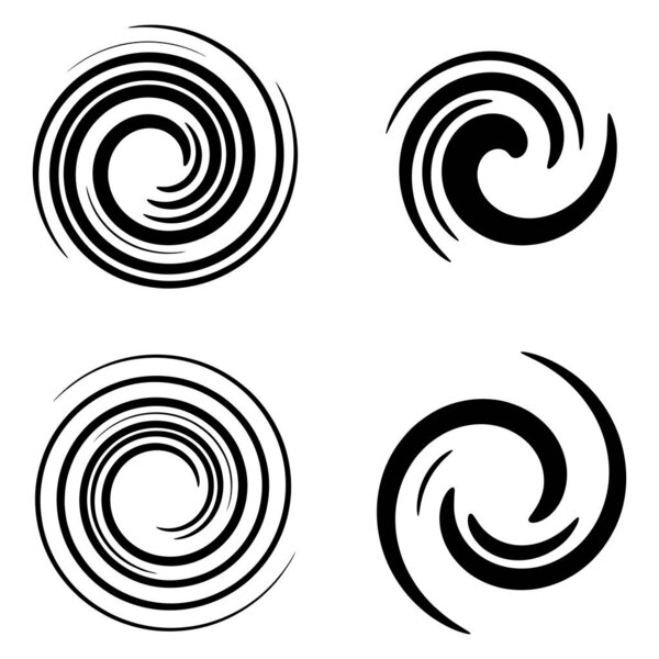 Smudge, smear circular spiral, swirl, twirl element. Gel, fluid, liquid icon  stock vector illustration, clip-art graphics.