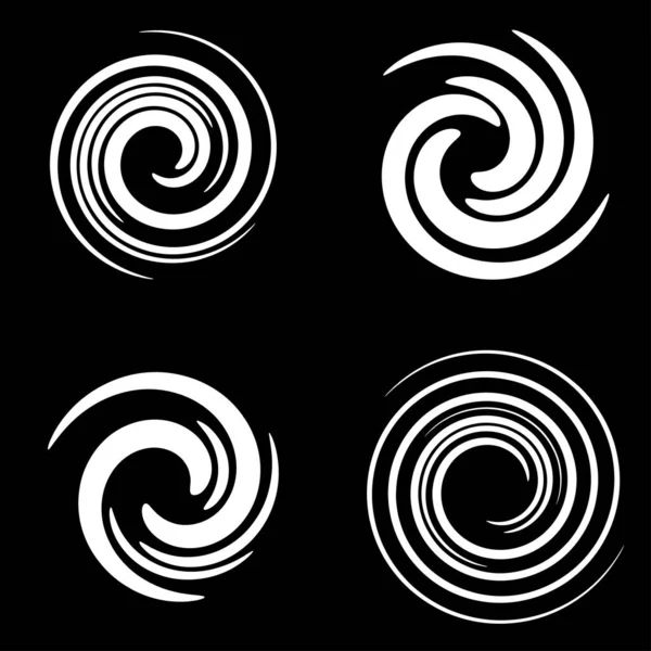 Smudge Smutskastning Cirkulär Spiral Virvla Virvla Element Gel Vätska Flytande — Stock vektor