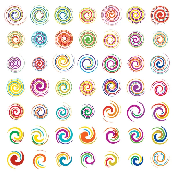Boue Frottis Spirale Circulaire Tourbillon Élément Tourbillonnant Illustration Vectorielle Icône — Image vectorielle