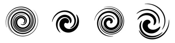Schmutz Verwischung Kreisspirale Wirbel Wirbelelement Gel Flüssigkeit Flüssige Icon Stock — Stockvektor