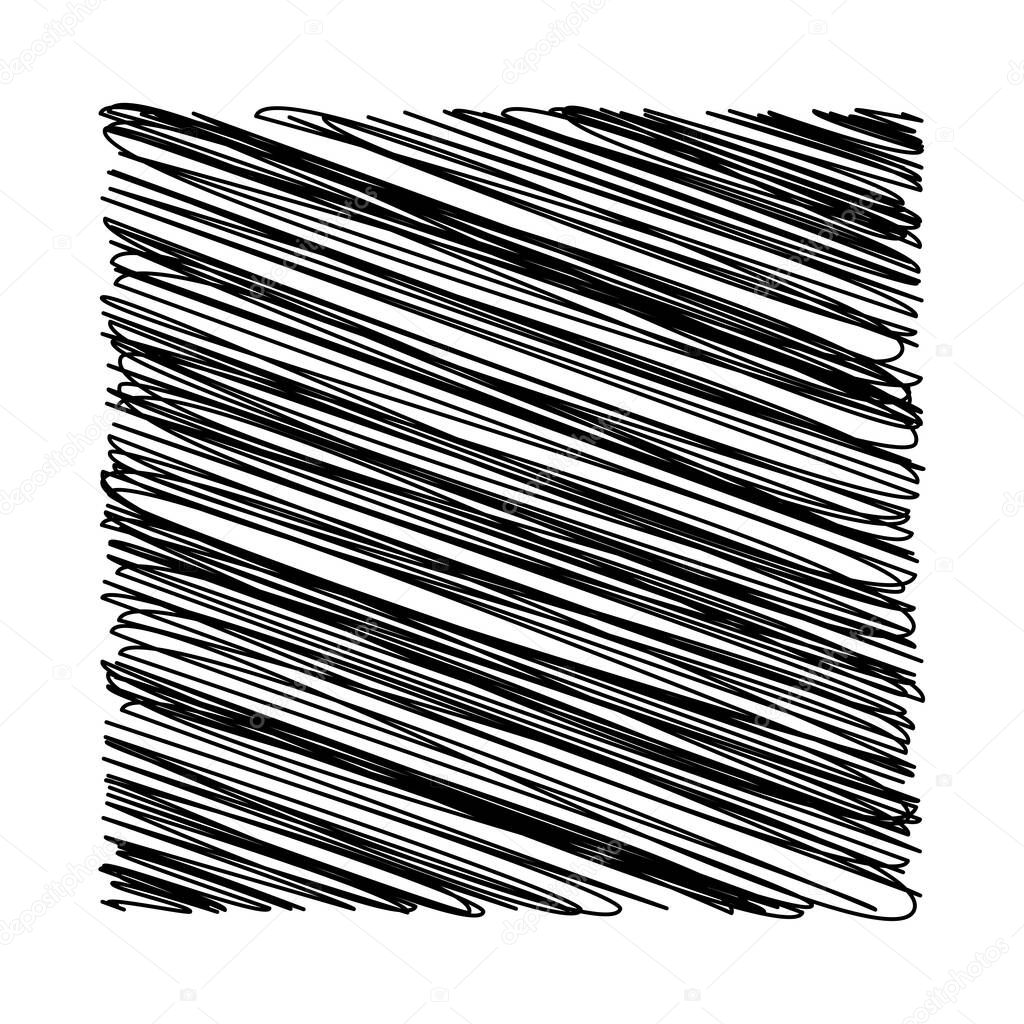 Square, rectangle scribbling, sketchy, sketch doodle lines element. Random wavy, billowy, waving lines   stock vector illustration, clip-art graphics.