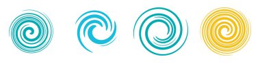 Leke, dairesel sarmal, girdap, döngü elementi. Jel, sıvı, sıvı ikon stok vektör illüstrasyonu, klip- sanat grafikleri.