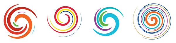 Boue Frottis Spirale Circulaire Tourbillon Élément Tourbillonnant Illustration Vectorielle Icône — Image vectorielle