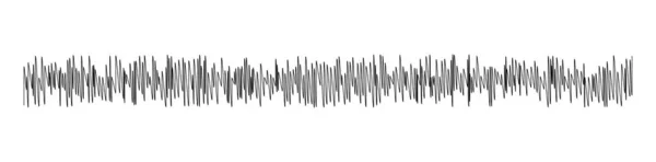 Scrbble Skiss Skiss Klotter Horisontella Linje Delare Vågiga Viftande Våg — Stock vektor