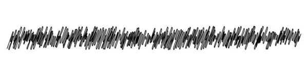 Скриббл Эскиз Мелкие Рисунки Горизонтальные Делители Линий Волнистые Машущие Волнистые — стоковый вектор