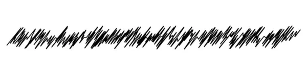Скриббл Эскиз Мелкие Рисунки Горизонтальные Делители Линий Волнистые Машущие Волнистые — стоковый вектор