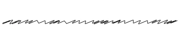 スクリブル スケッチ スケッチドアの水平線の分割 ジグザグ 十字線の株式ベクトルのイラスト クリップアートグラフィック — ストックベクタ