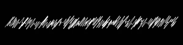 Scribble Croquis Croquis Craie Gribouillage Diviseurs Horizontaux Ligne Tableau Ondulé — Image vectorielle