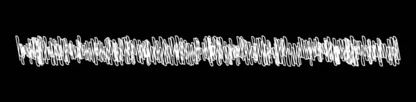 Kritzeleien Skizzen Skizzenhafte Kritzelkreide Horizontale Linienteiler Wellenförmige Winkende Wellenförmige Und — Stockvektor
