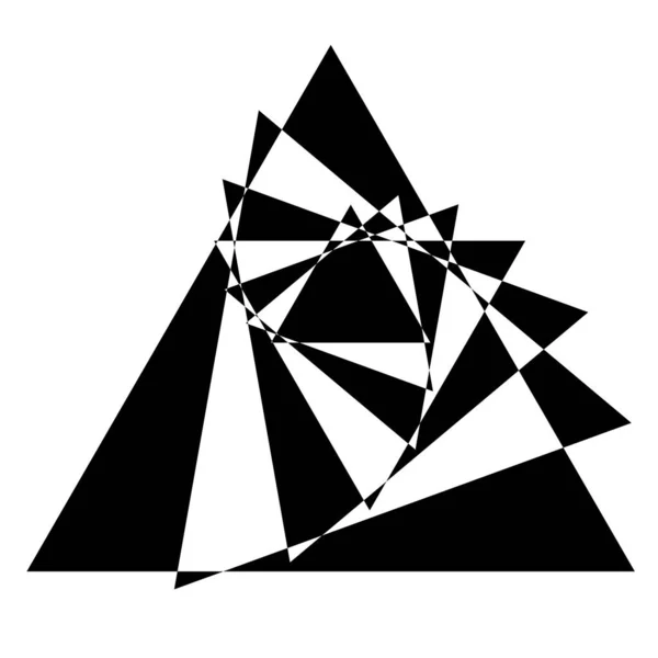 光学的 視覚芸術イラスト スパイラル らせん 渦巻き ツイル幾何学的デザイン要素ストックベクトルイラスト クリップアートグラフィック — ストックベクタ