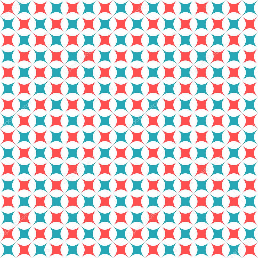 Dutone, multicolor seamless geometric repeatable pattern, background texture