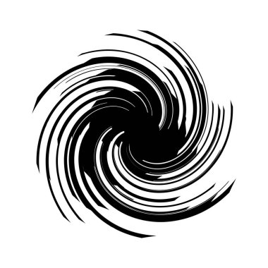 Kıvrımlı spiral, girdap ve dönme elementi. Dönen radyal volt, sarmal, girdap çizgileri simgesi birleştiriliyor