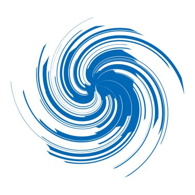 Kıvrımlı spiral, girdap ve dönme elementi. Dönen radyal volt, sarmal, girdap çizgileri simgesi birleştiriliyor