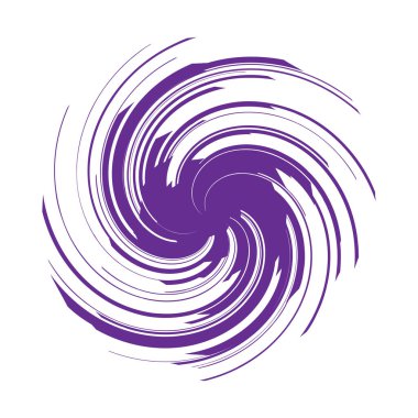Kıvrımlı spiral, girdap ve dönme elementi. Dönen radyal volt, sarmal, girdap çizgileri simgesi birleştiriliyor