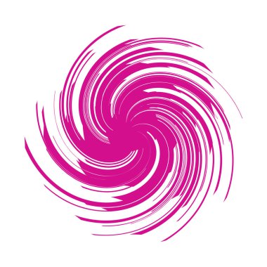 Kıvrımlı spiral, girdap ve dönme elementi. Dönen radyal volt, sarmal, girdap çizgileri simgesi birleştiriliyor