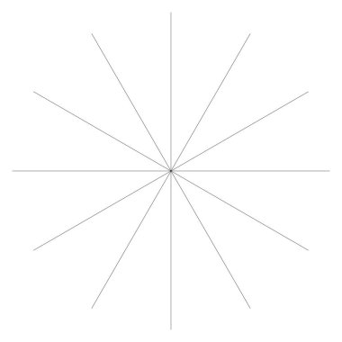 Radikal, yayılan, dairesel çizgiler patlamış, çizgili element. Yıldız patlaması, güneş patlaması. Parıltı, parıltı, parıltı, ışıltı simgesi - stok vektör illüstrasyonu, klip- sanat grafikleri