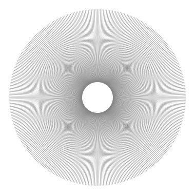 Radikal, yayılan, dairesel çizgiler patlamış, çizgili element. Yıldız patlaması, güneş patlaması. Parıltı, parıltı, parıltı, ışıltı simgesi - stok vektör illüstrasyonu, klip- sanat grafikleri