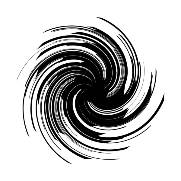 Espiral Curvilínea Redemoinho Elemento Giro Voluta Radial Rotativa Convergente Hélice — Vetor de Stock